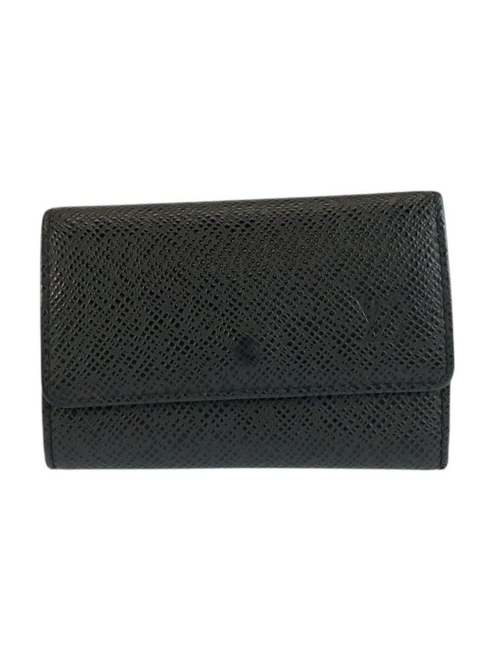 Louis Vuitton Taiga Multicles 6 Ardoise Black Leather Key Case Key Holder